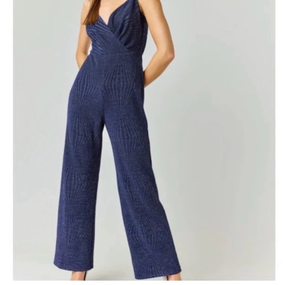 Francesca’s‎ new with tags knit glitter jumpsuit
